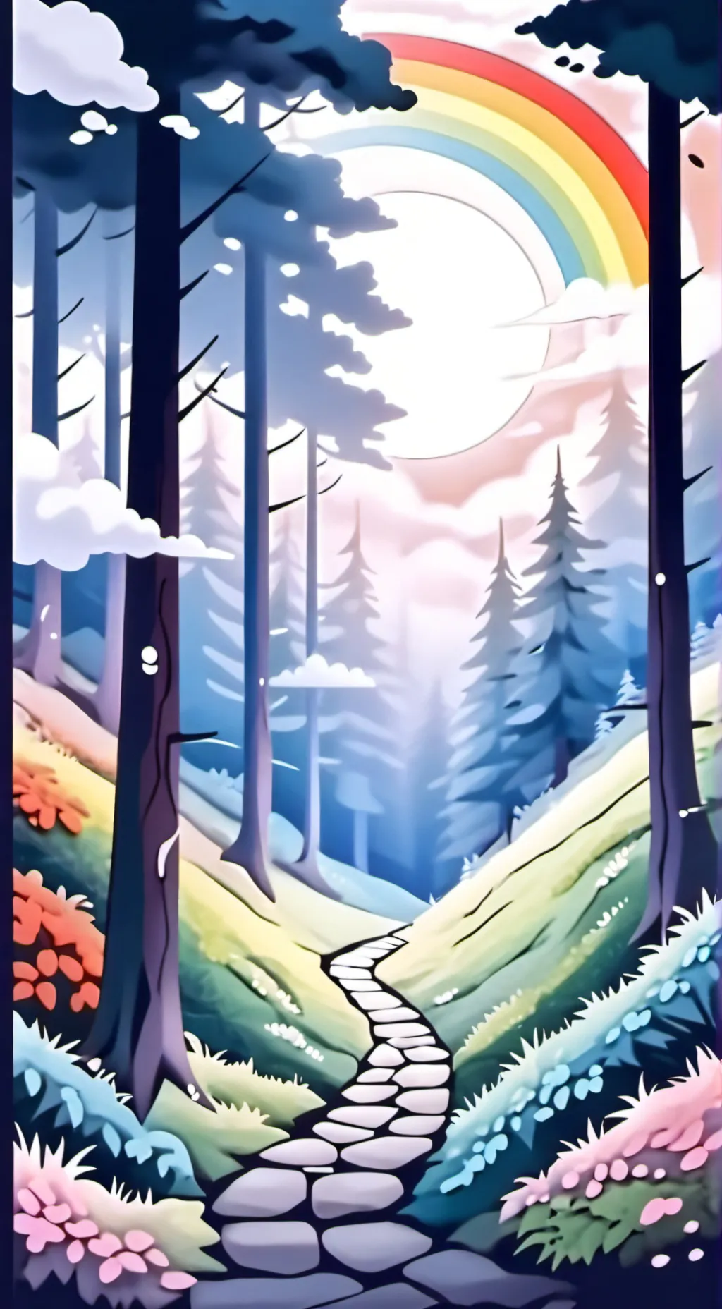 ai character: HH+HB Pride Month background