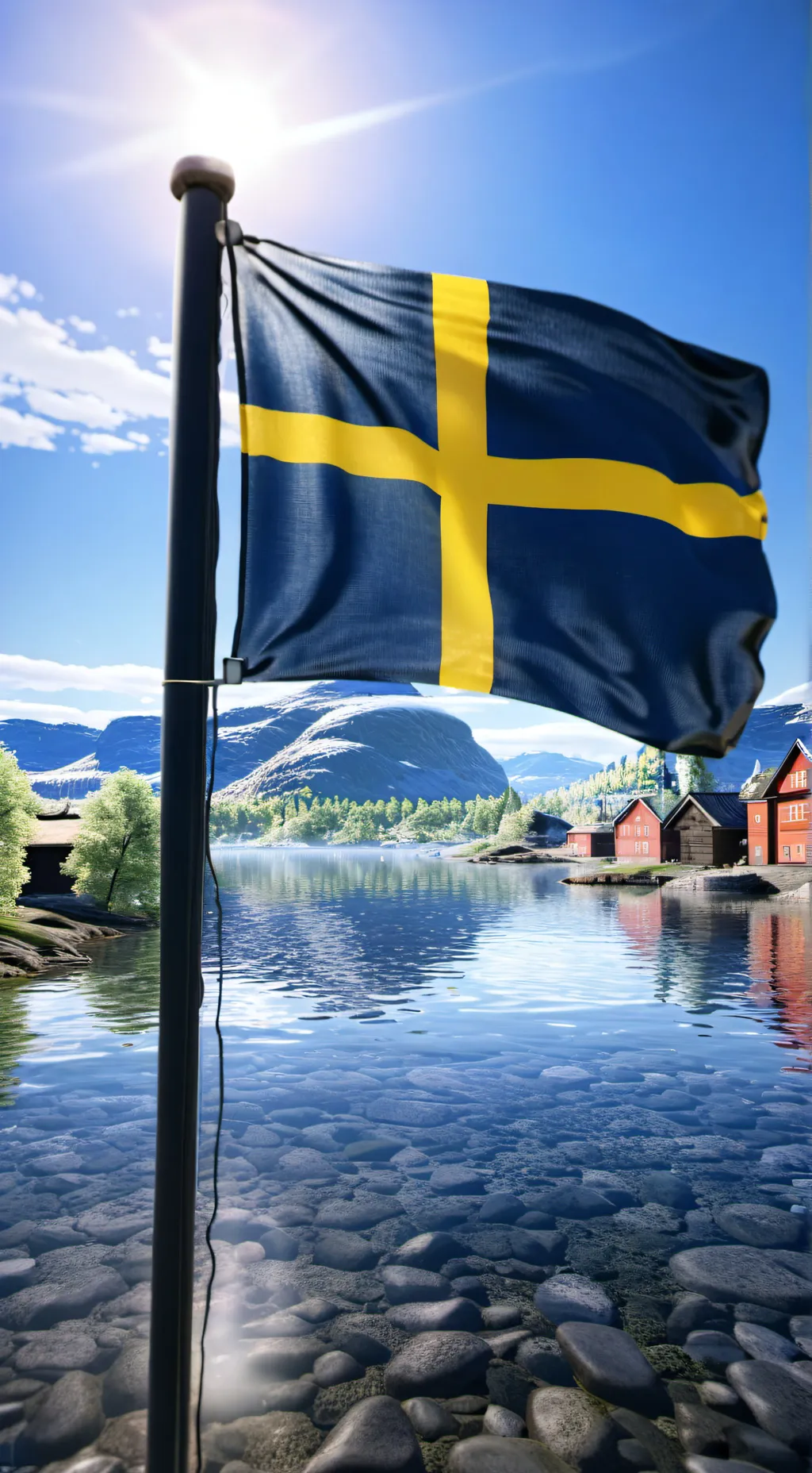 ai character: sweden x mha background