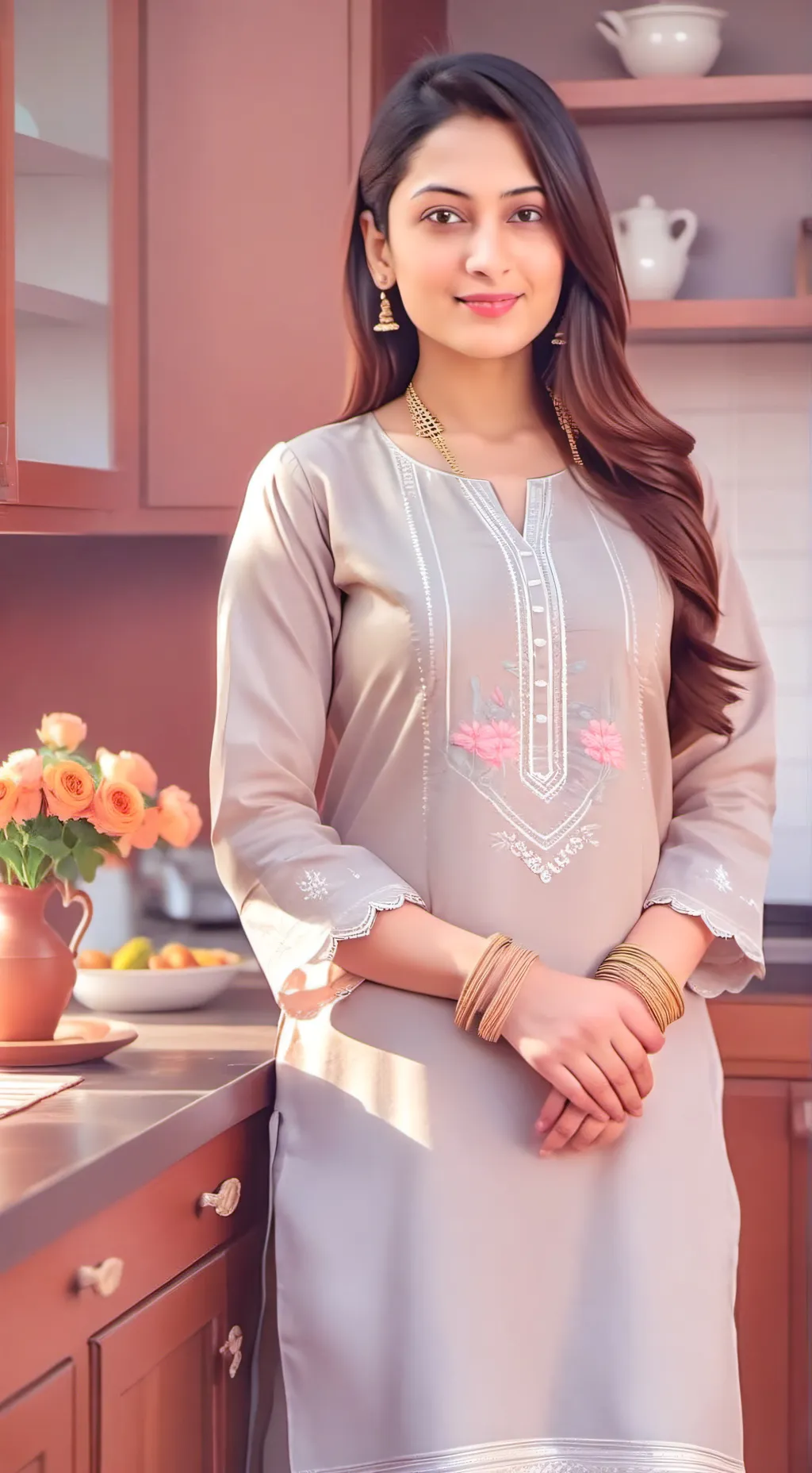 ai character: Mahira Khan background