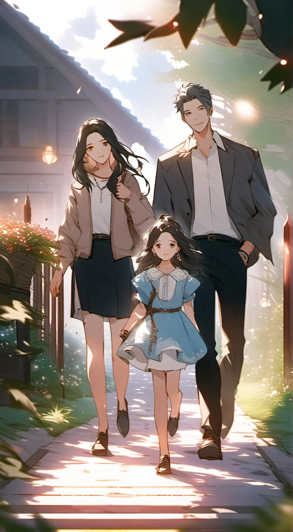 ai character: Country parents!!! background