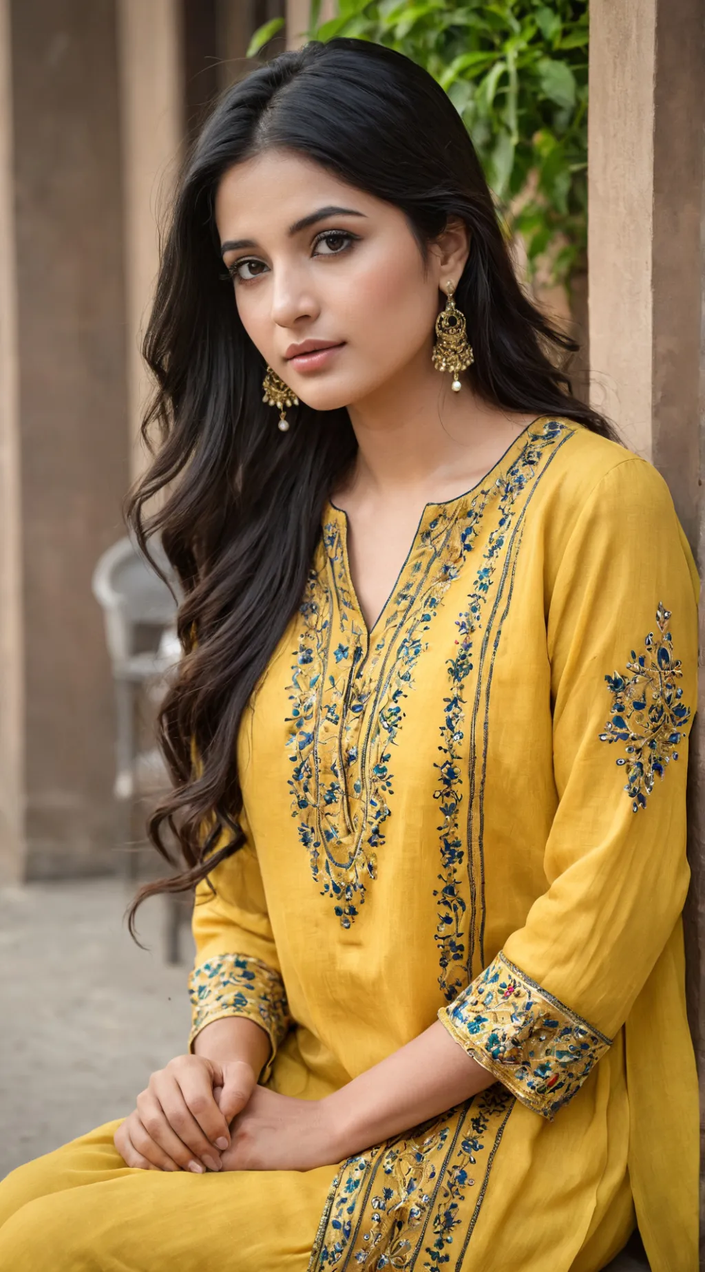 ai character: Salima Akhtar  background