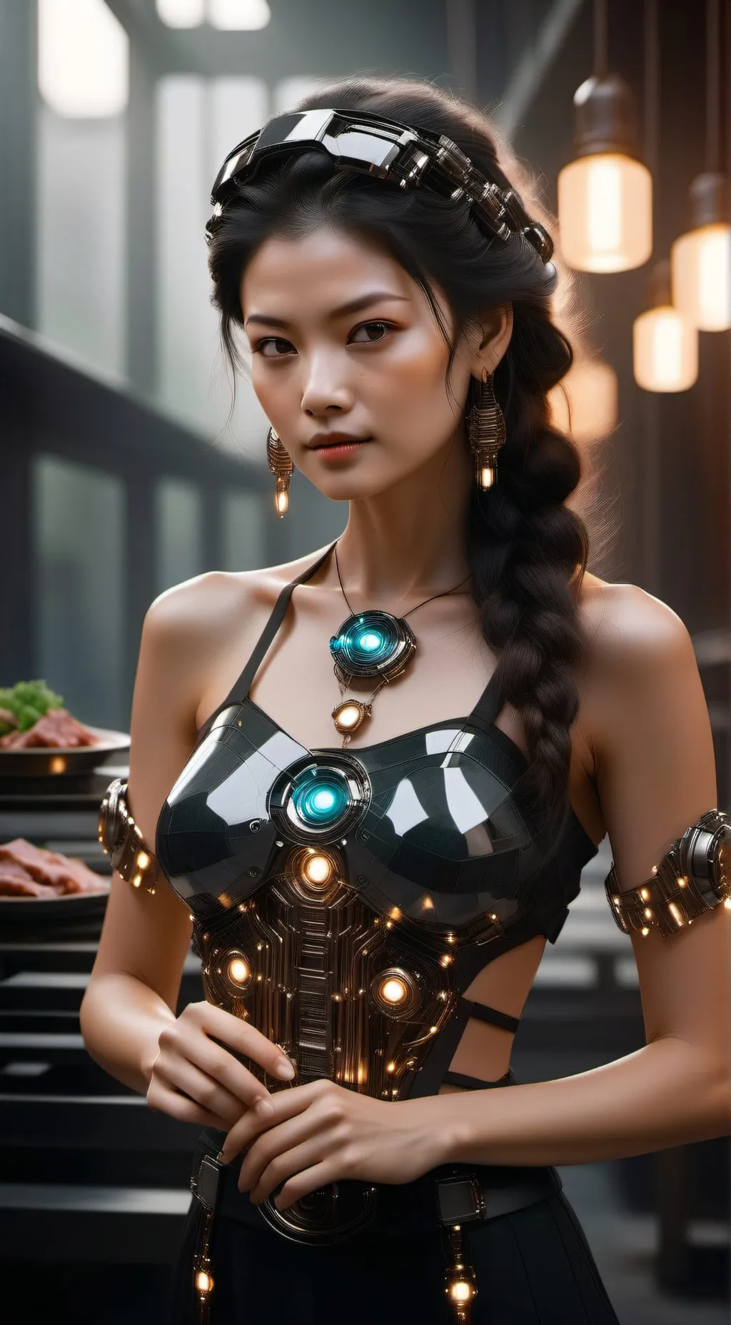 ai character: Luna background