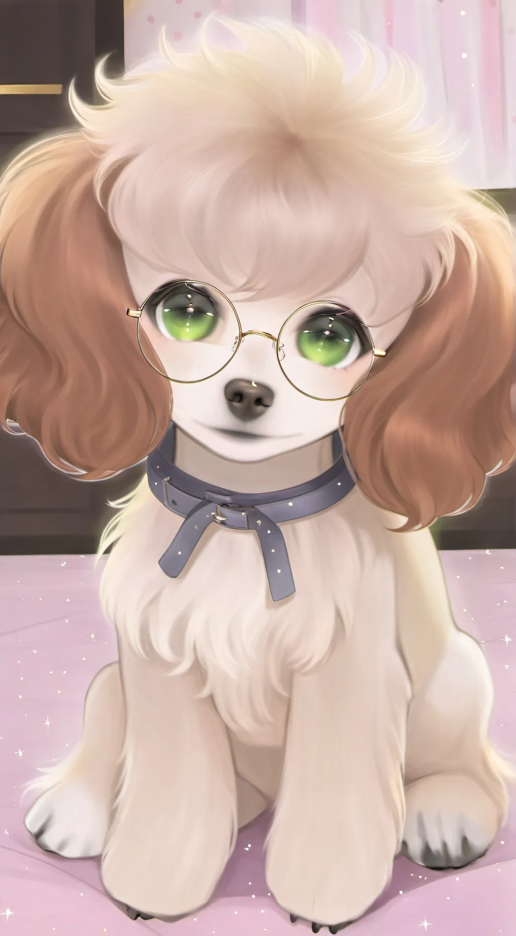 ai character: cocoa milk background