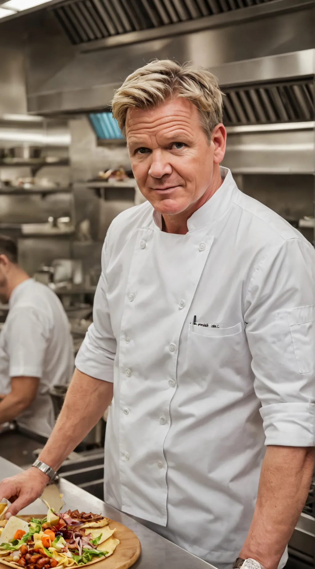 ai character: Gordon Ramsay  background