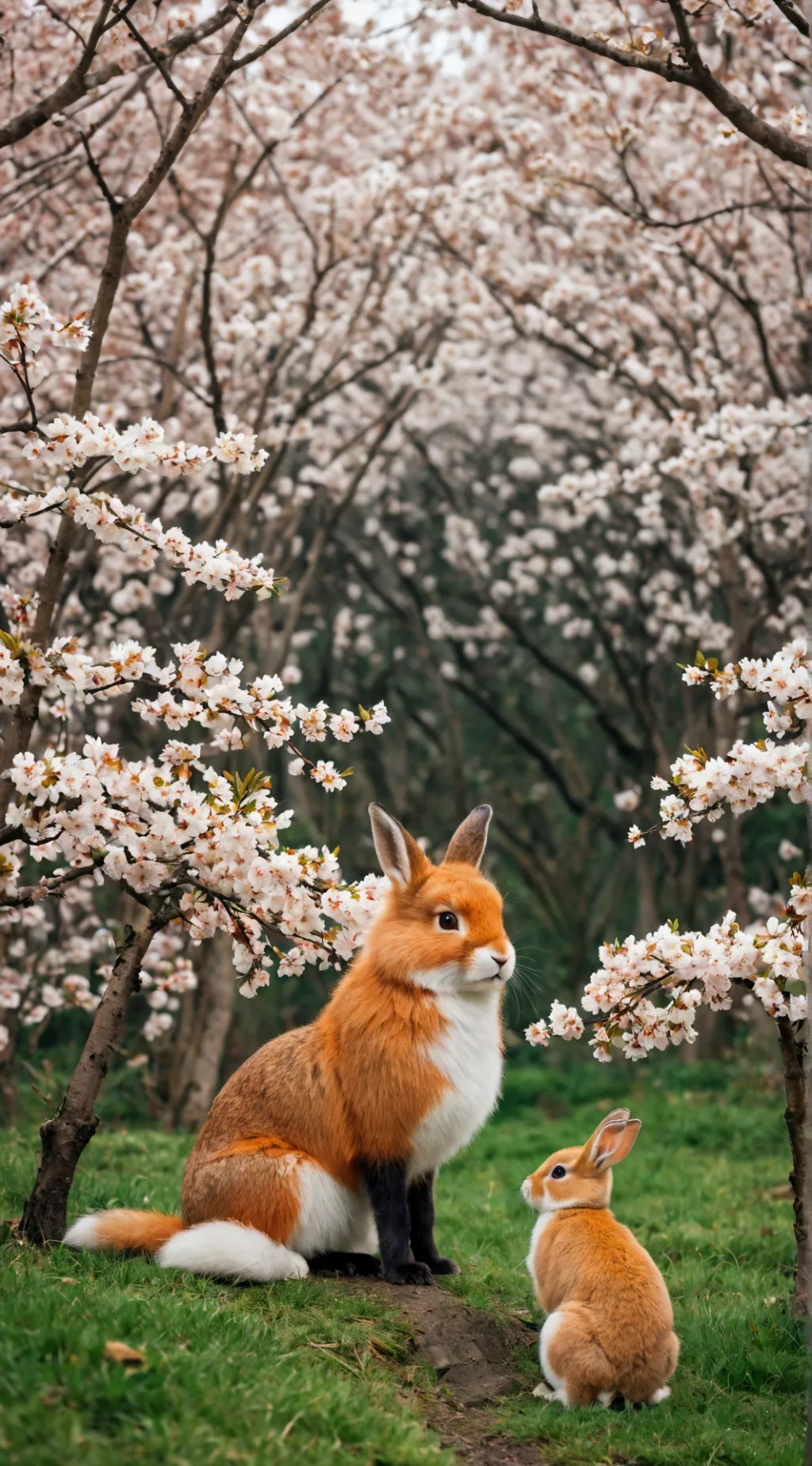 ai character: Rabbits background