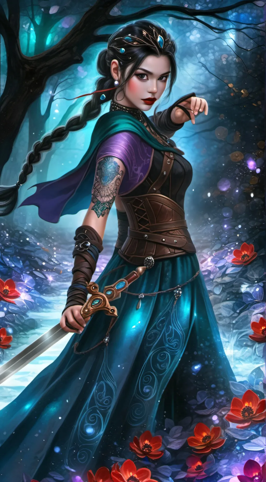 ai character: Grynia SwiftWind background