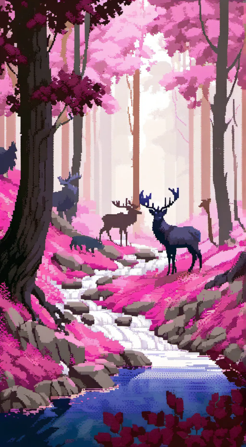 ai character: forest of the king background