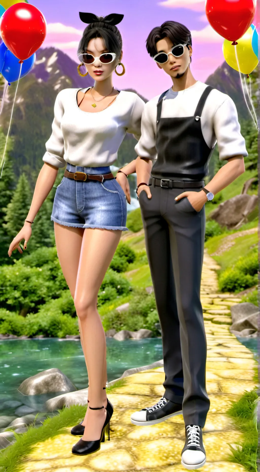 ai character: jay and Lily  background