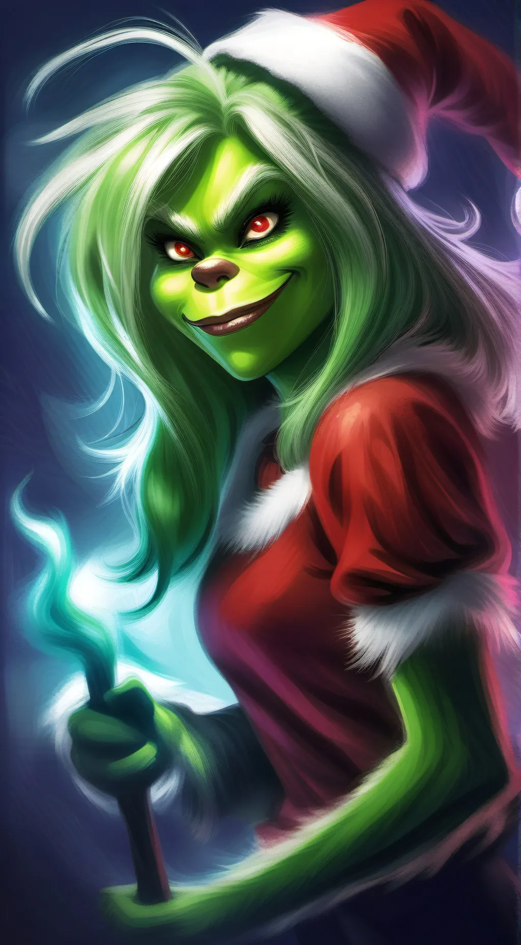 ai character: Grinchivaniya  background