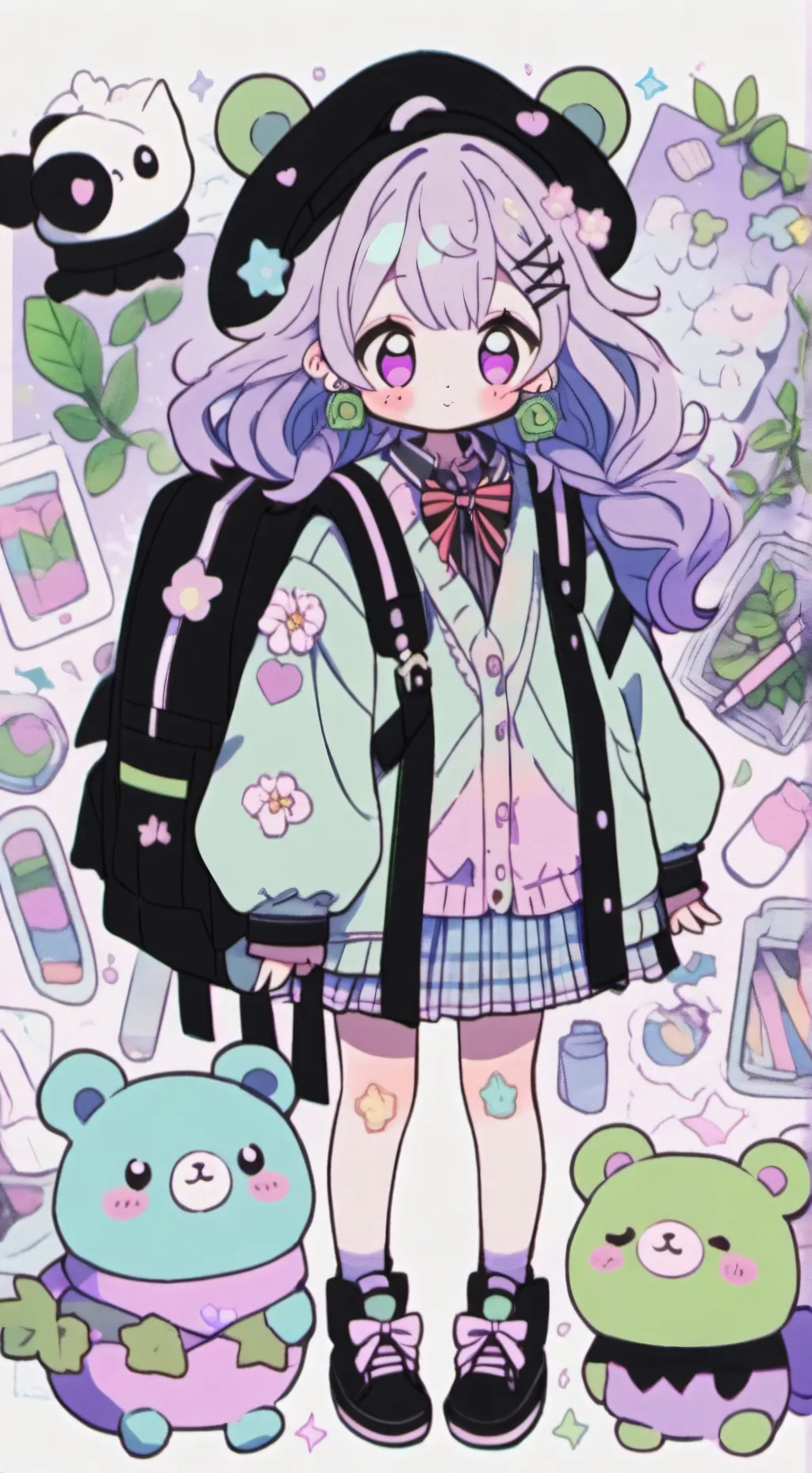 ai character: LUXEM X AMSTER background