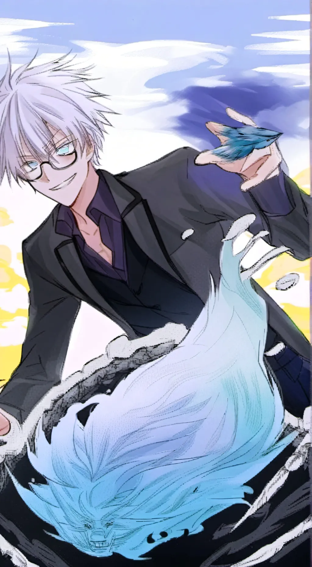 ai character: gojo background