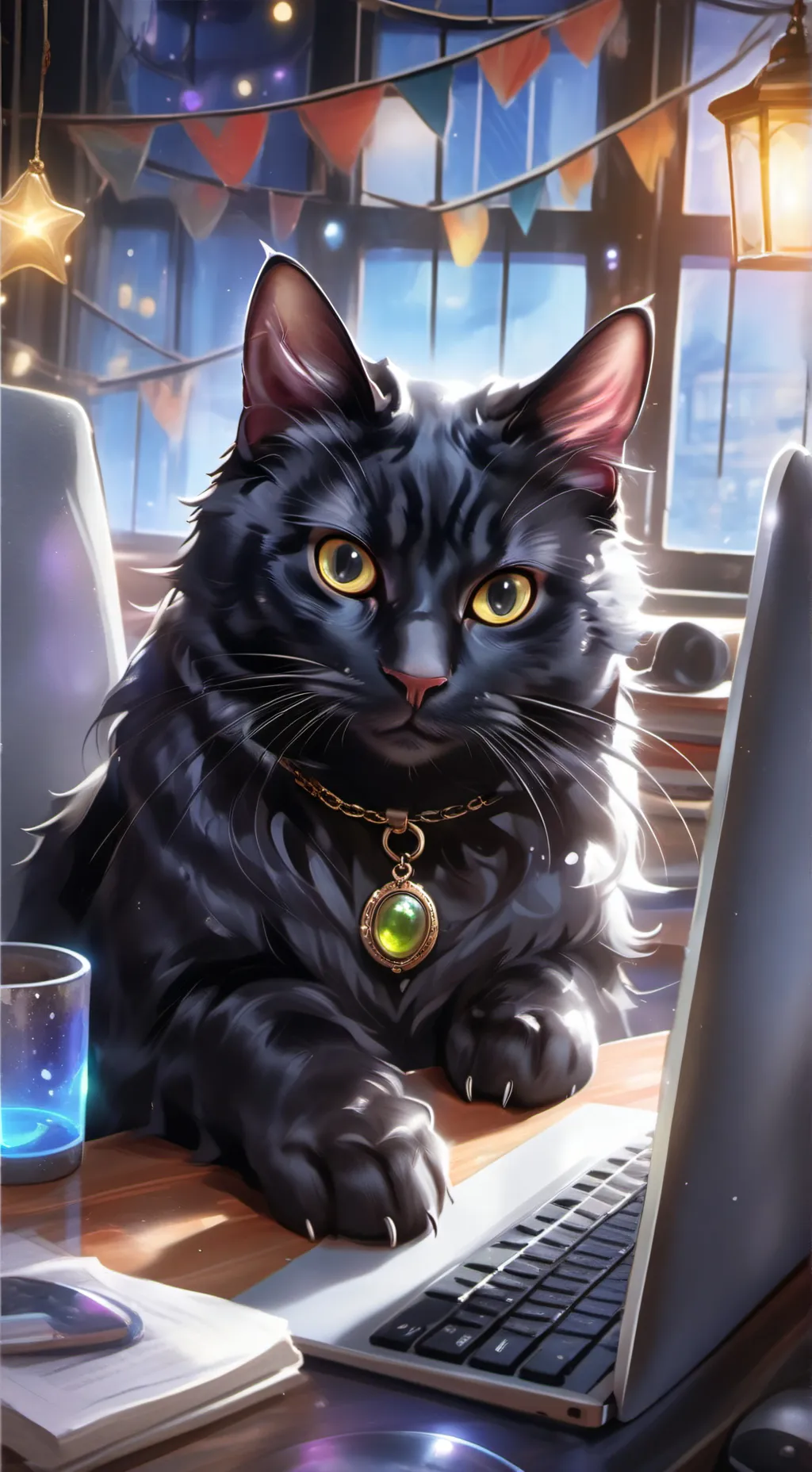 ai character: Loul the Cat background