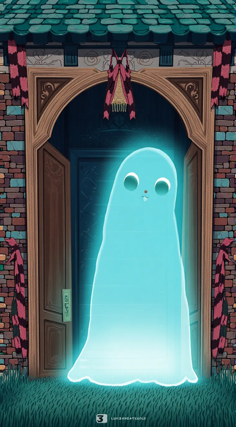 ai character: Ghosty whosty  background