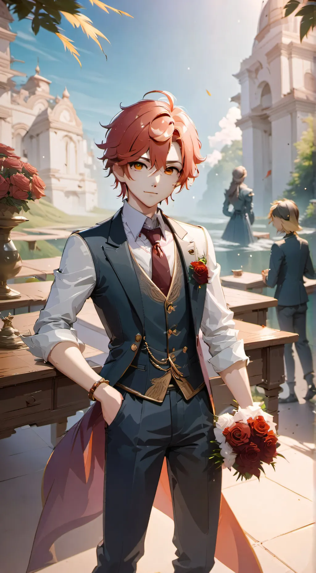 ai character: SHOTO TODOROKIIIII background