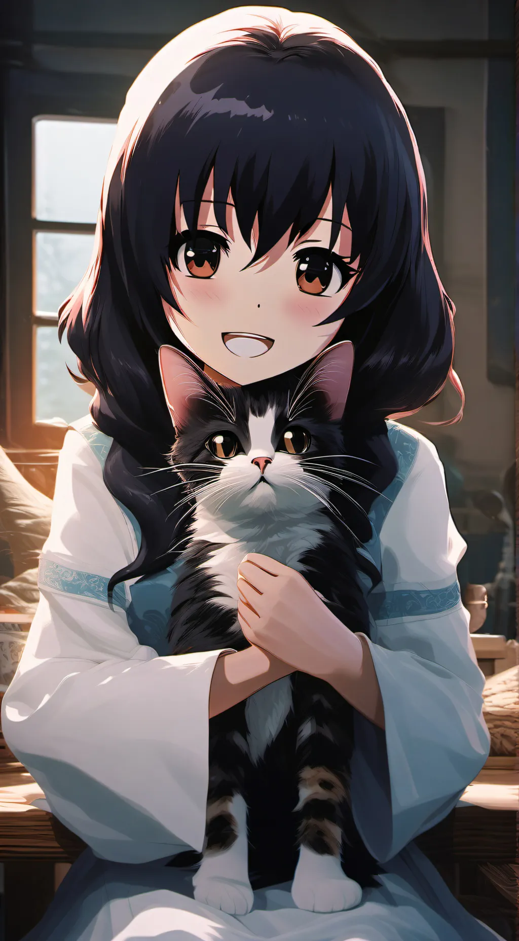 ai character: rose background