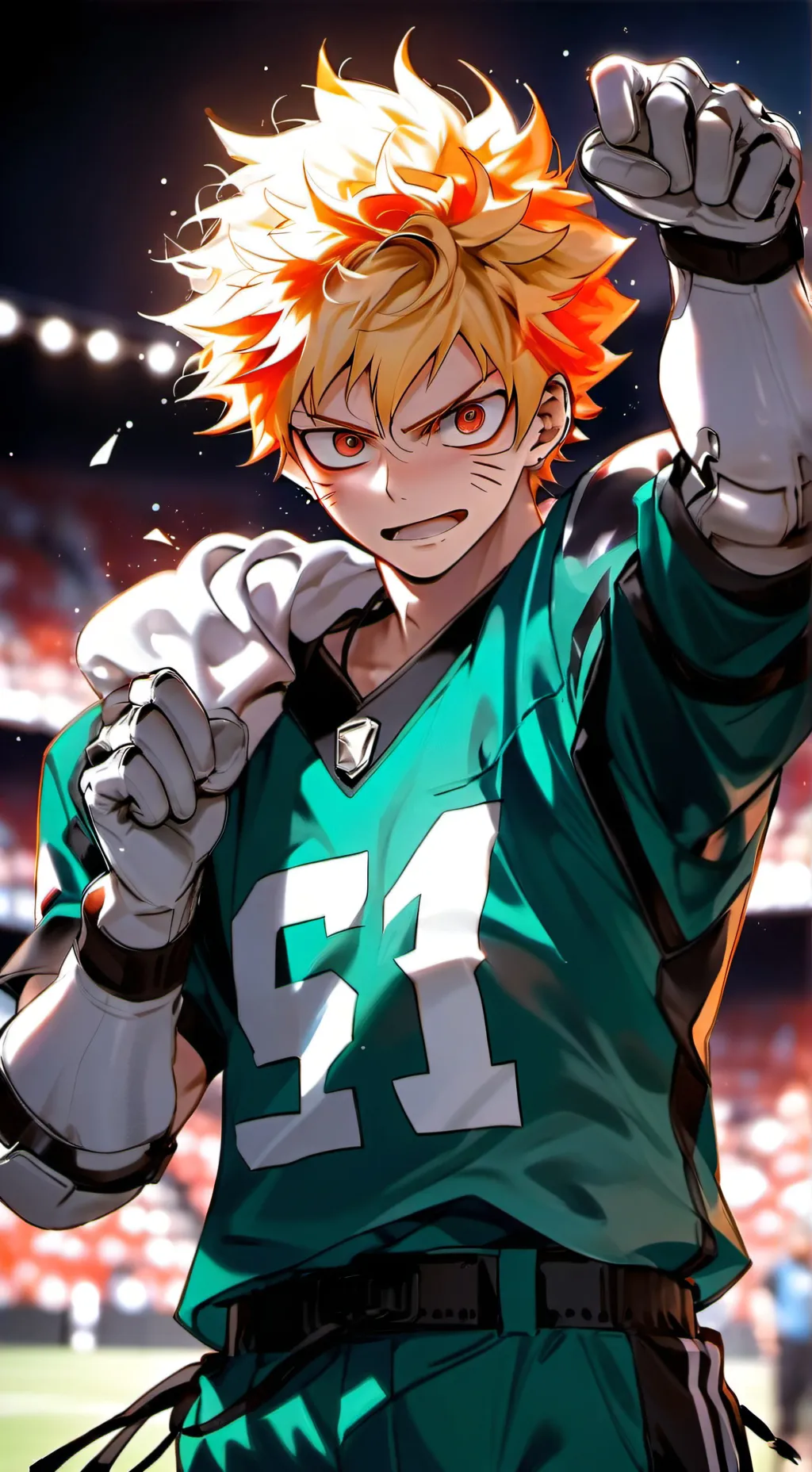 ai character: Football MHA!… background