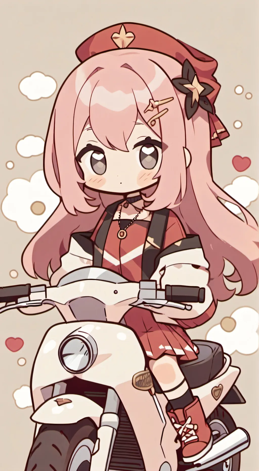 ai character: Motorcycleaccident background