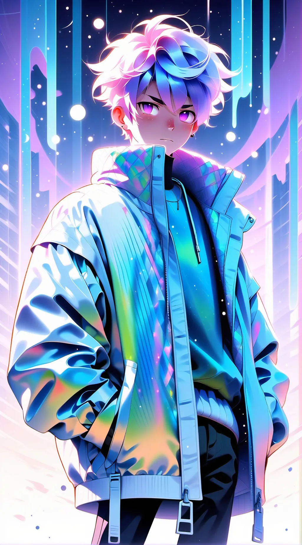 ai character: babby  background