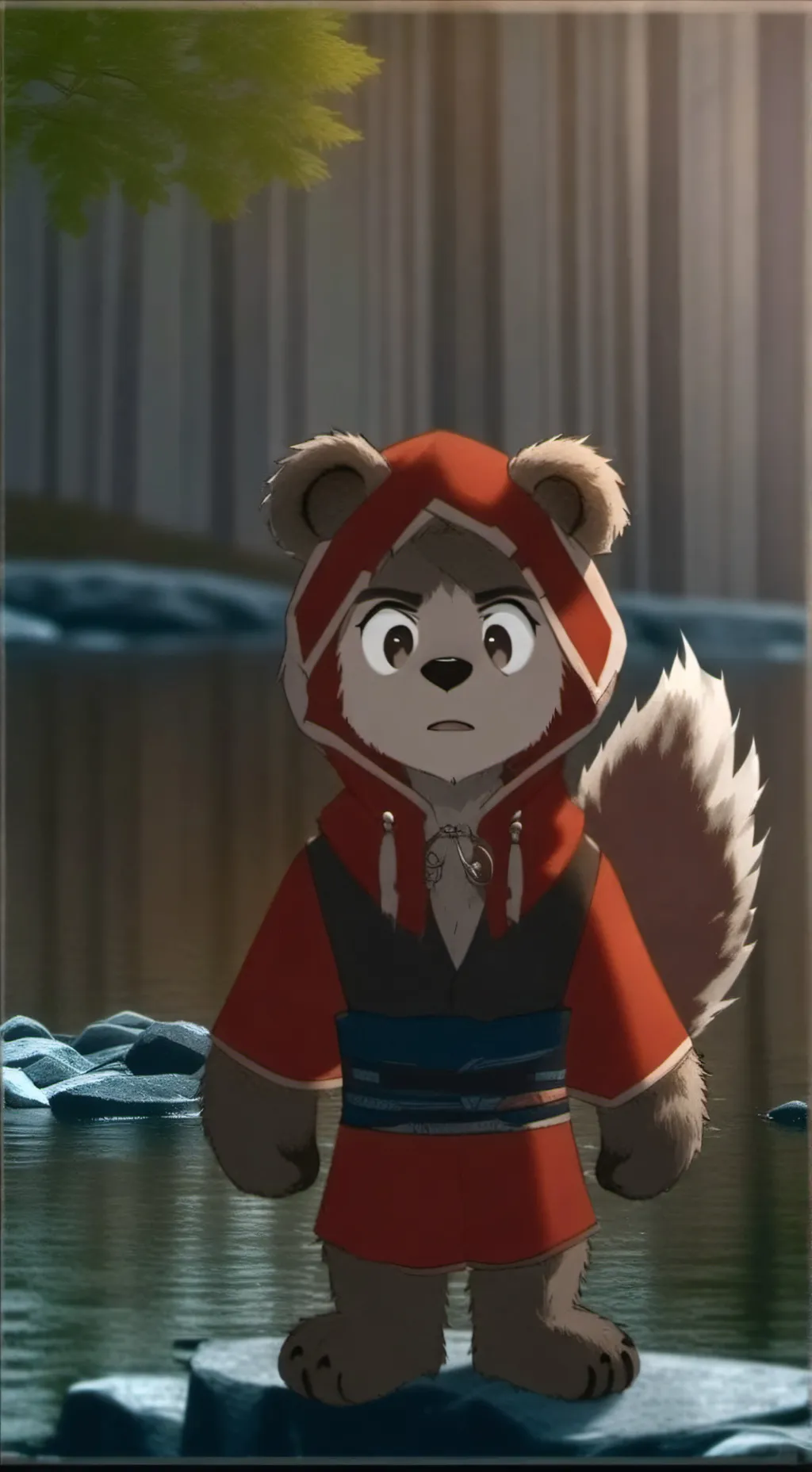 ai character: Kyle the Bear Spirit background