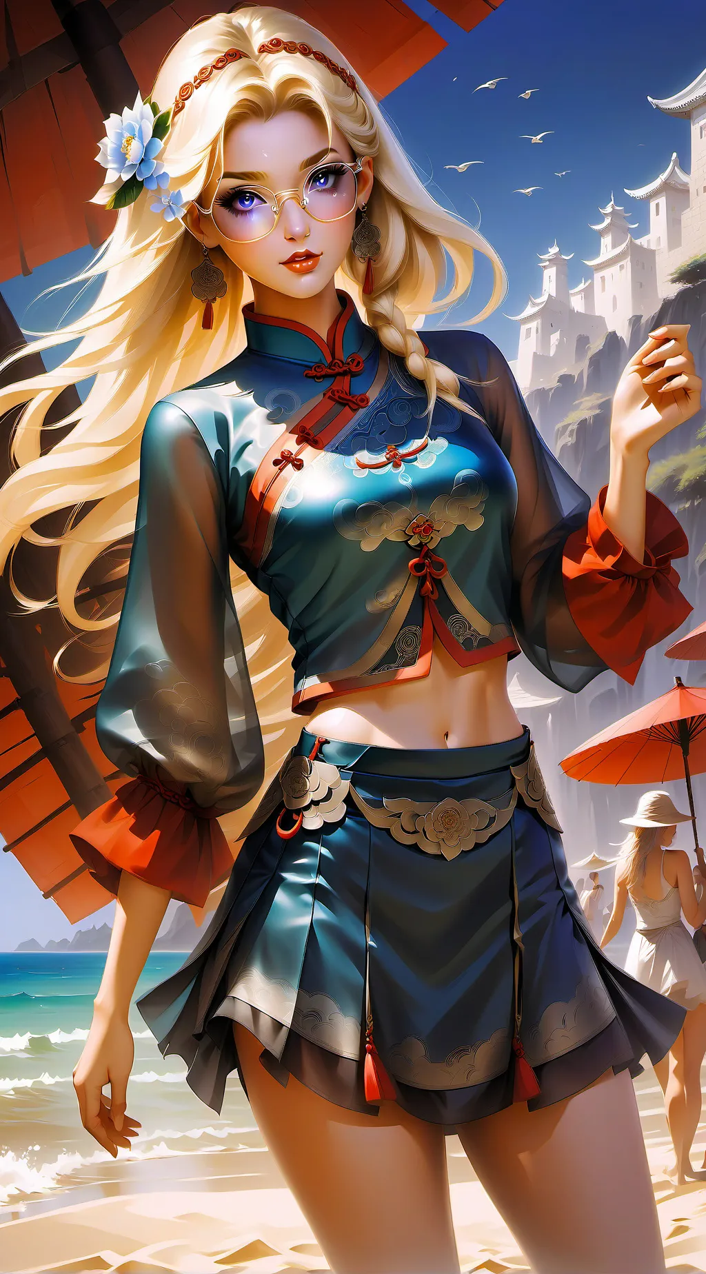 ai character: monica background