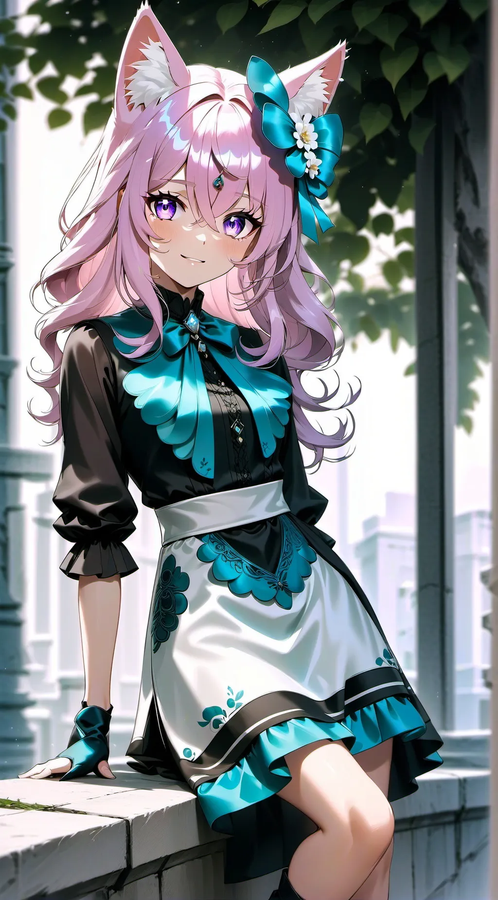 ai character: sua amiga gato background