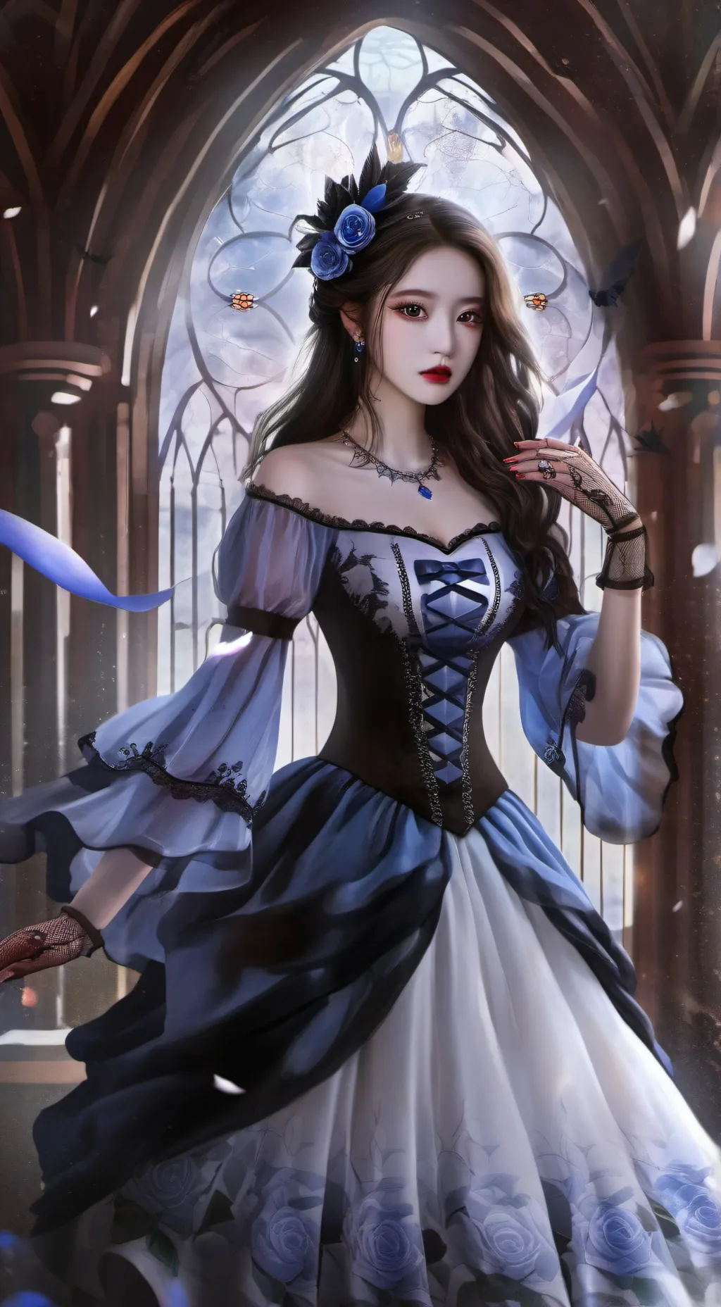 ai character: De fattening queen background