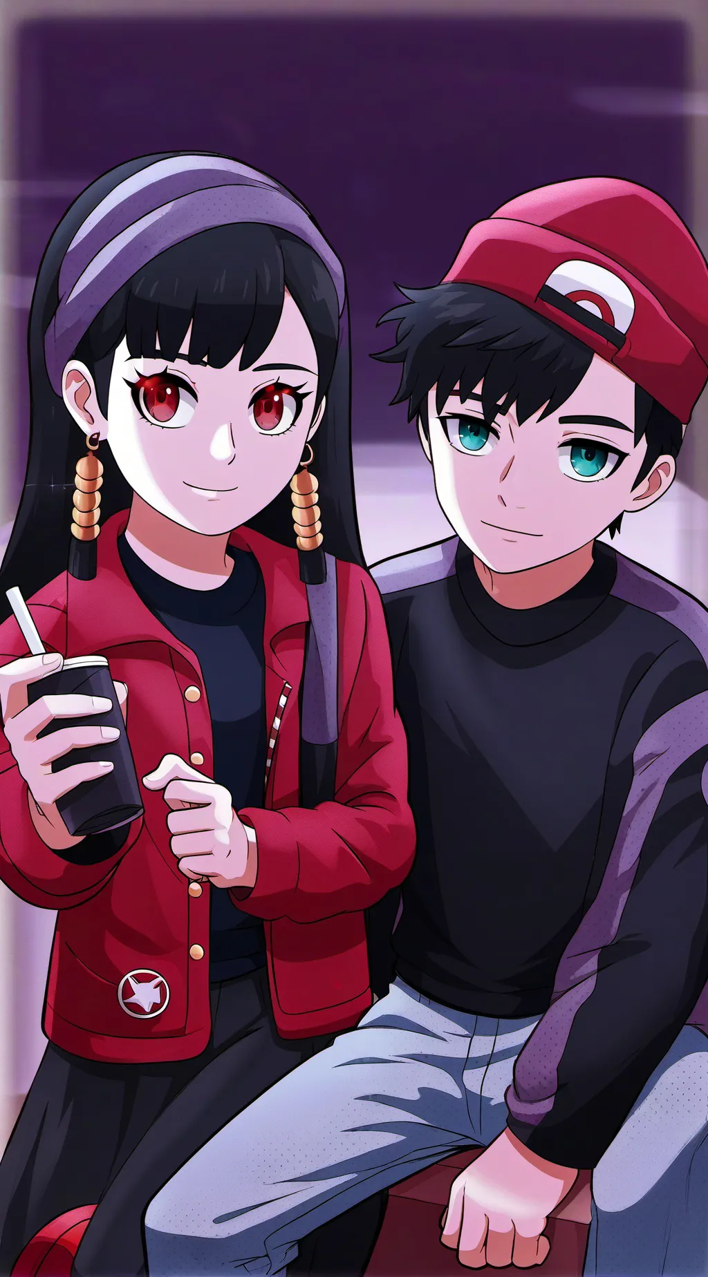 ai character: Yor and Sammy background