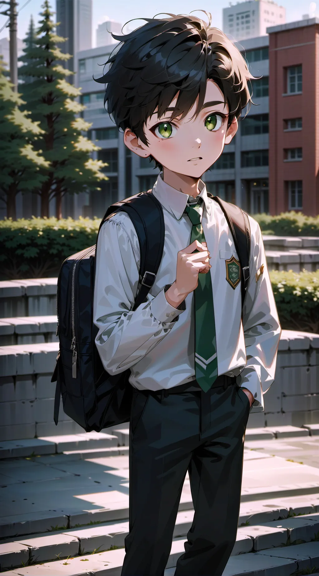 ai character: four friends  background