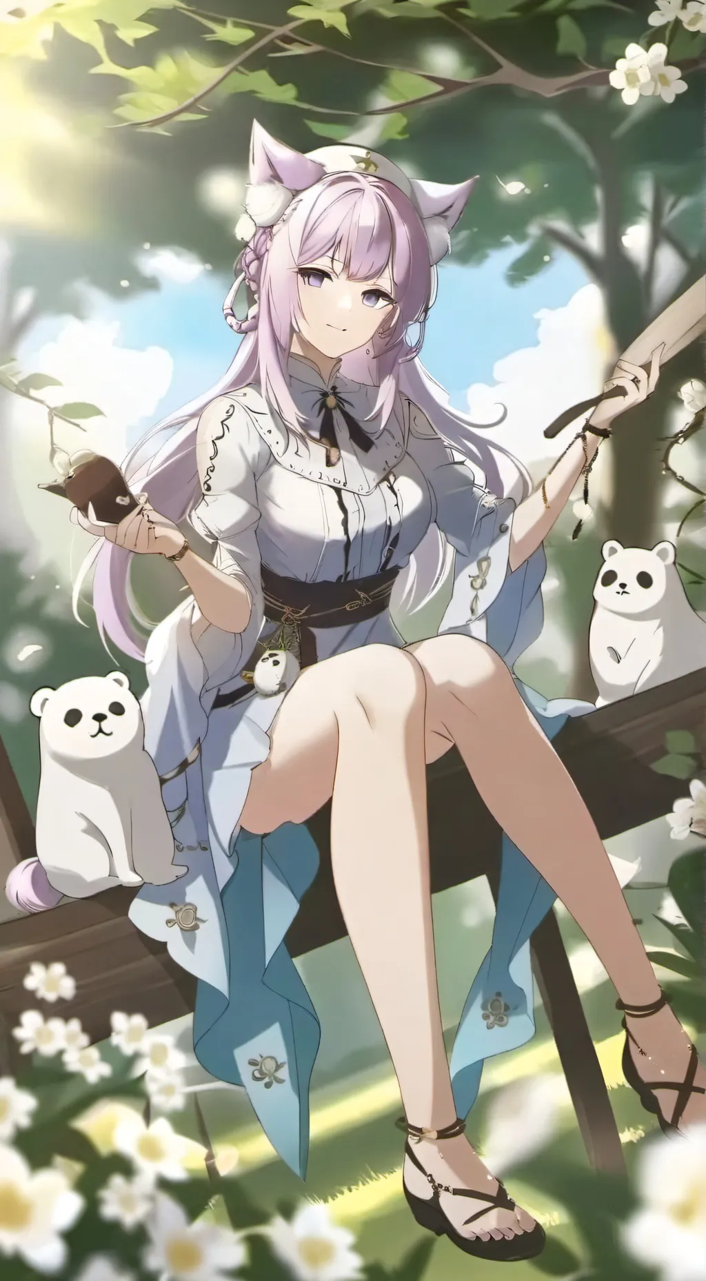 ai character: Миура background