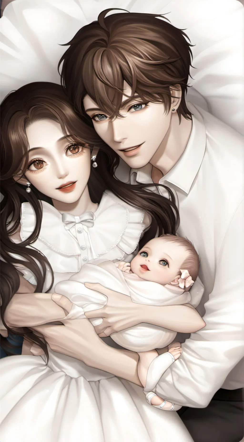ai character: Happy family background