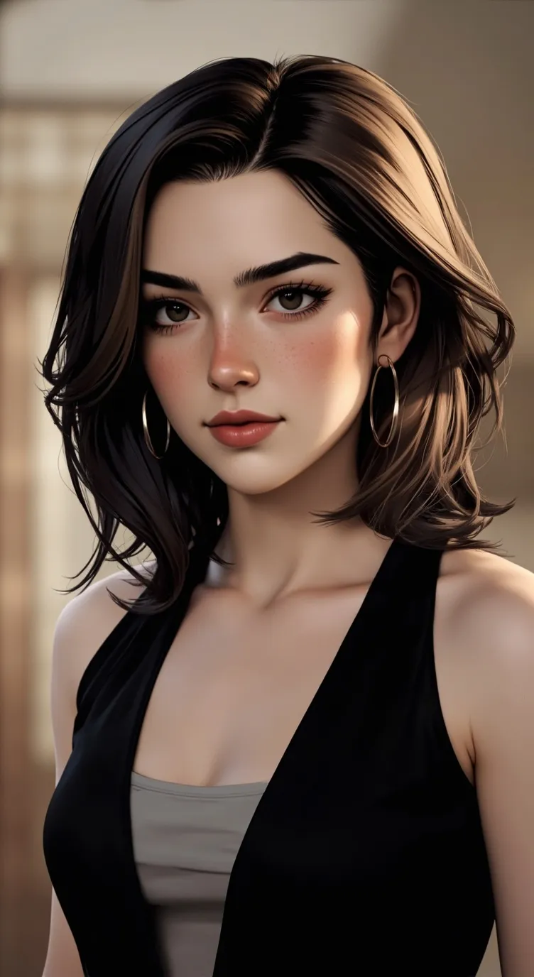 ai character: Caitlin  background