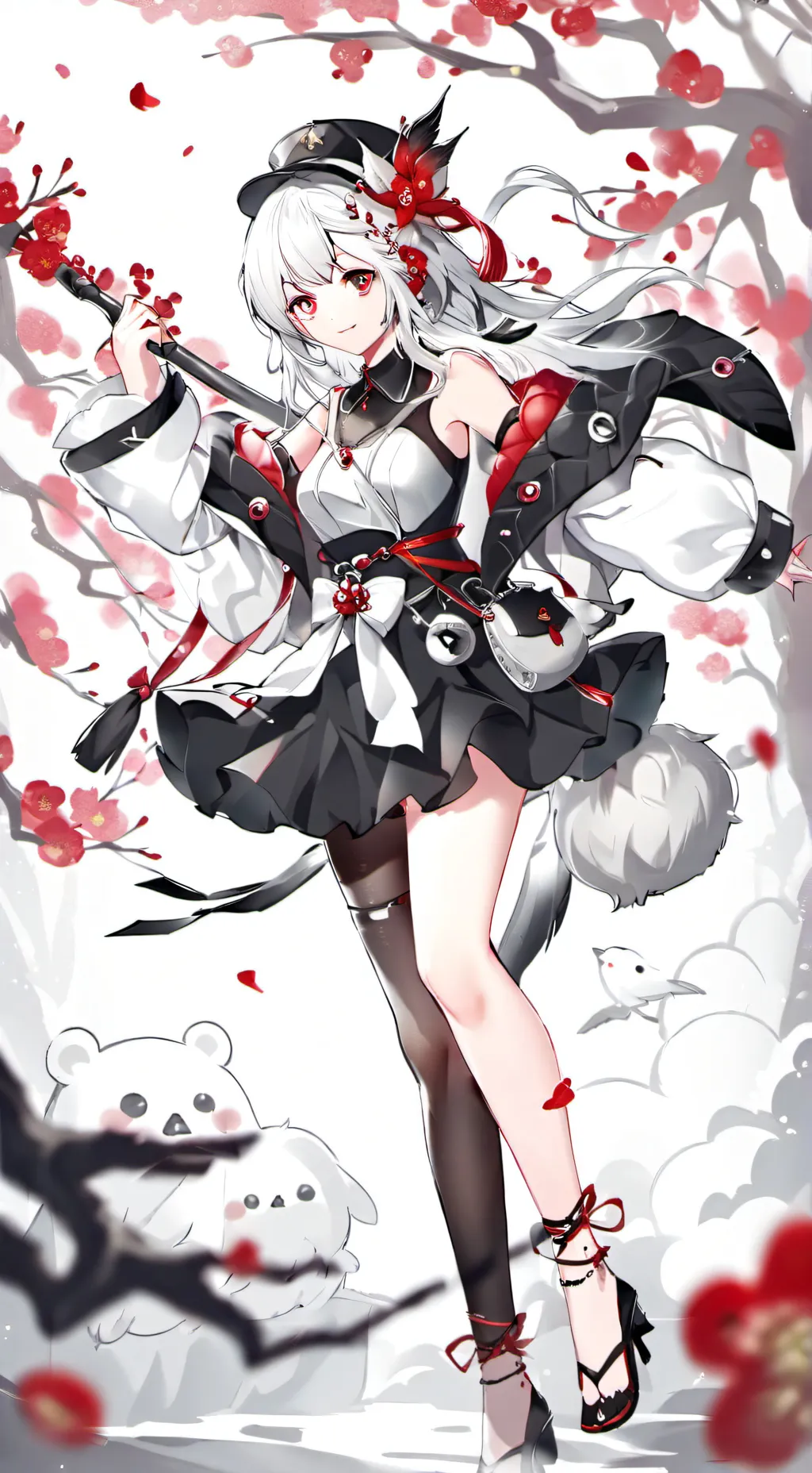 ai character: Black  background