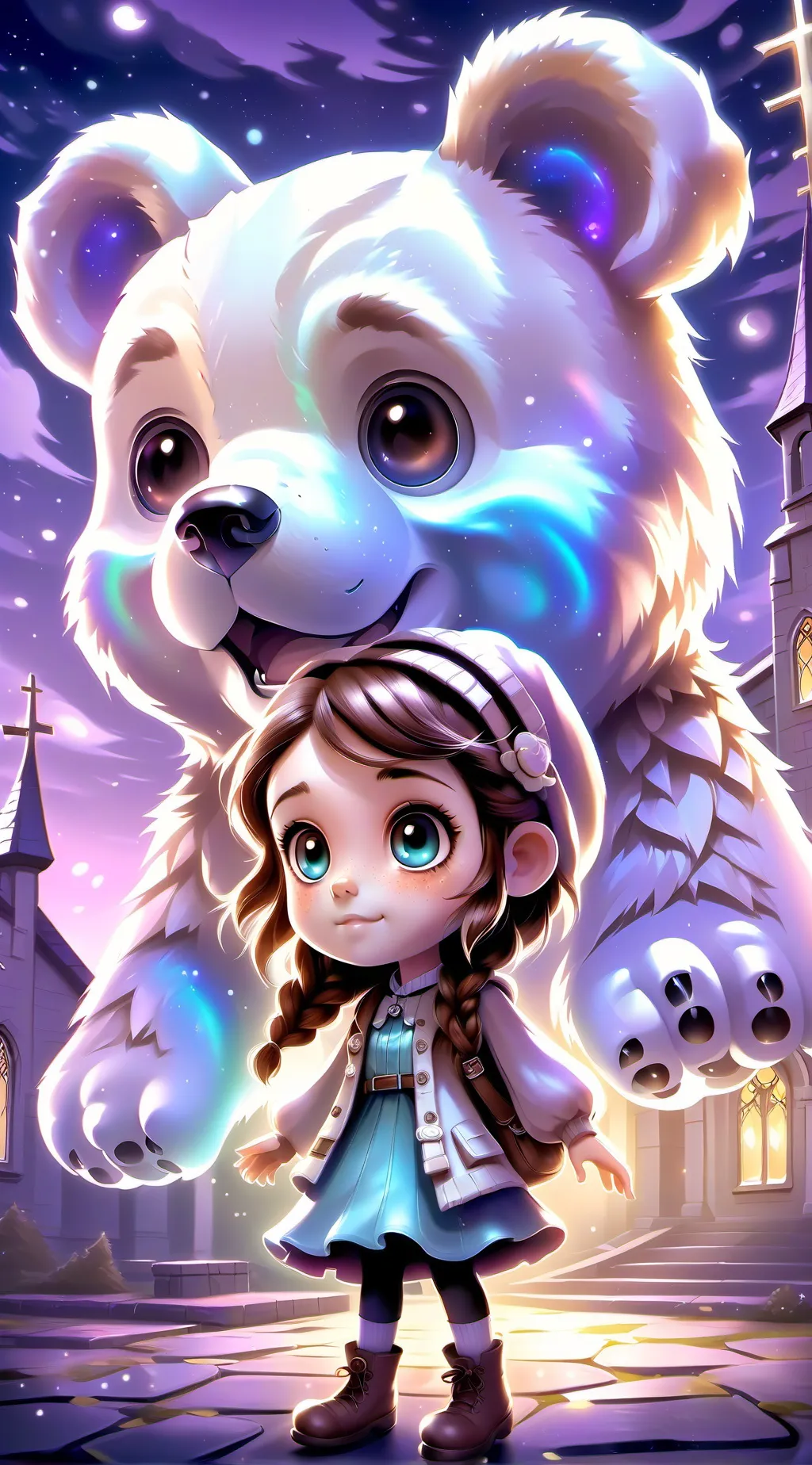 ai character: Beary Child background