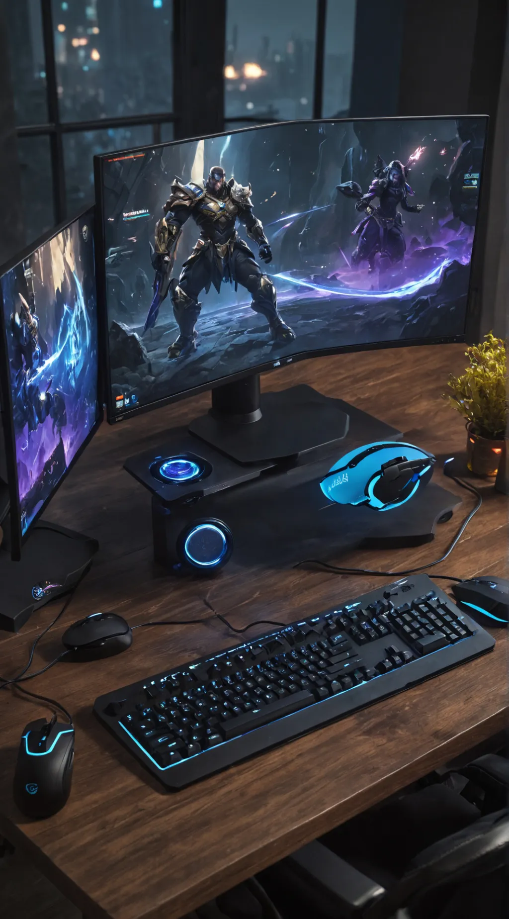 ai character: League of Gacha  background