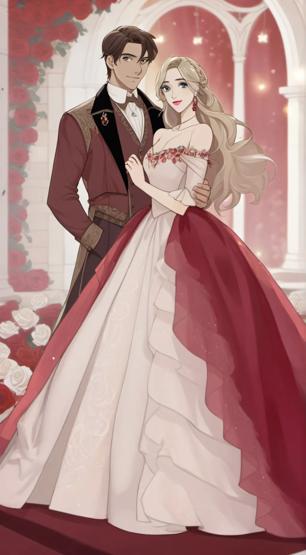 ai character: Cedric&Draculora  background