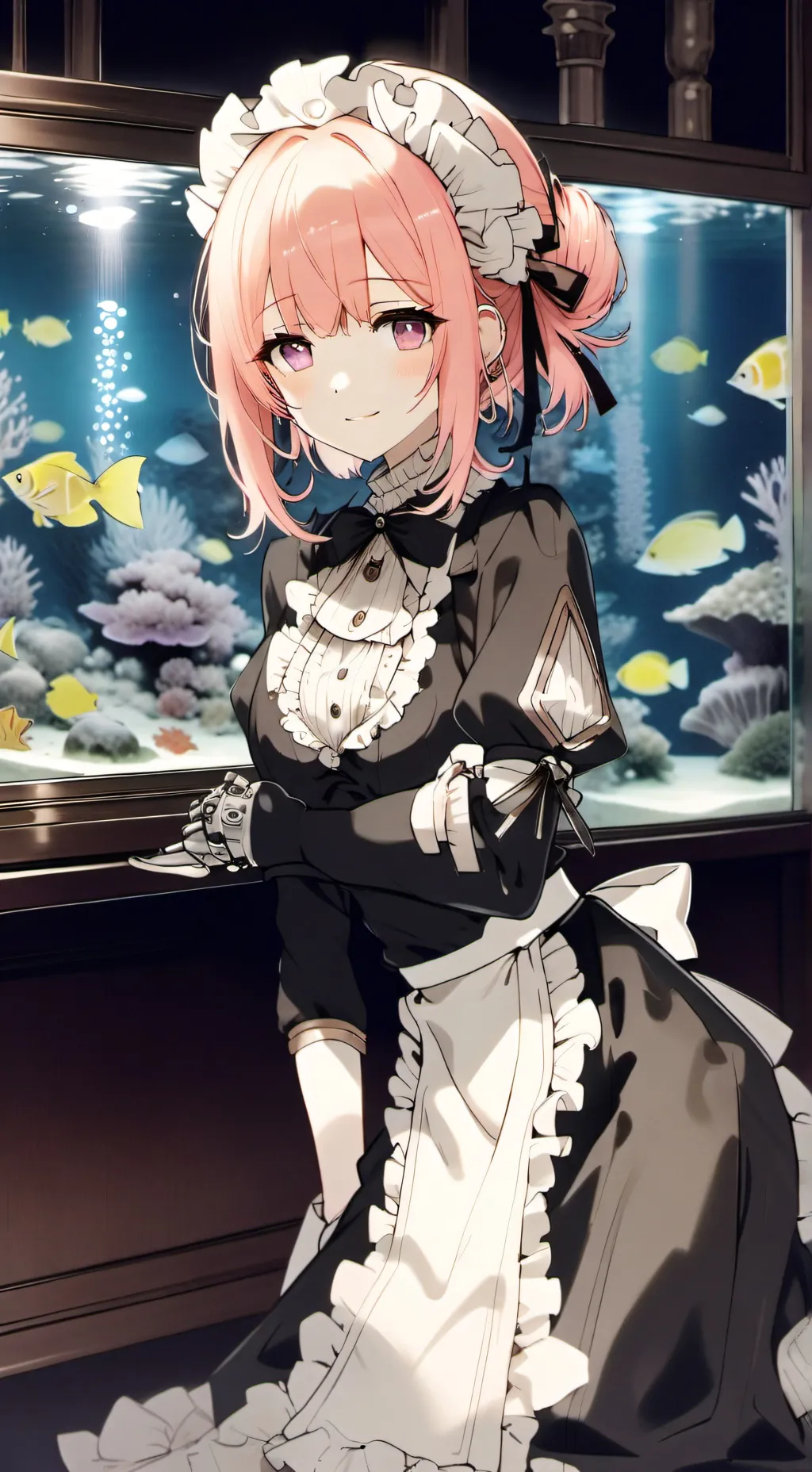 ai character: Aqua background