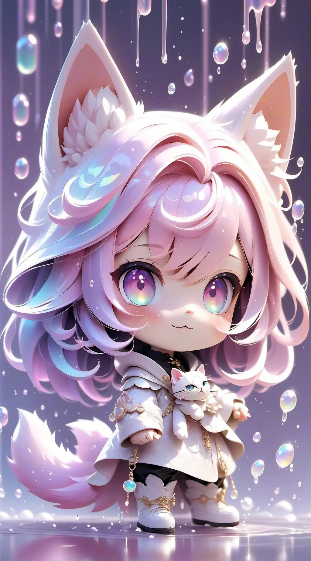 ai character: bebe Neko  background
