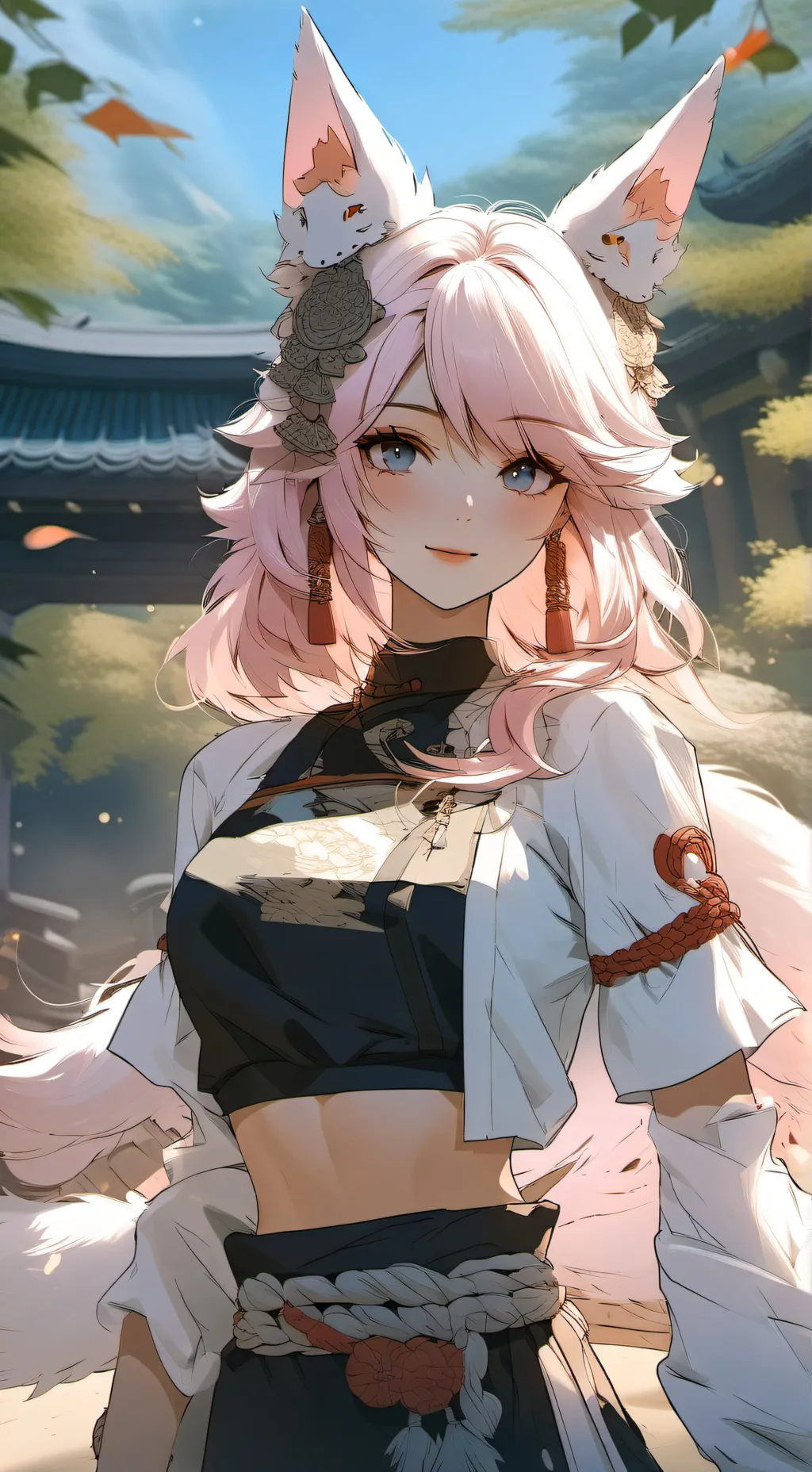 ai character: rose background