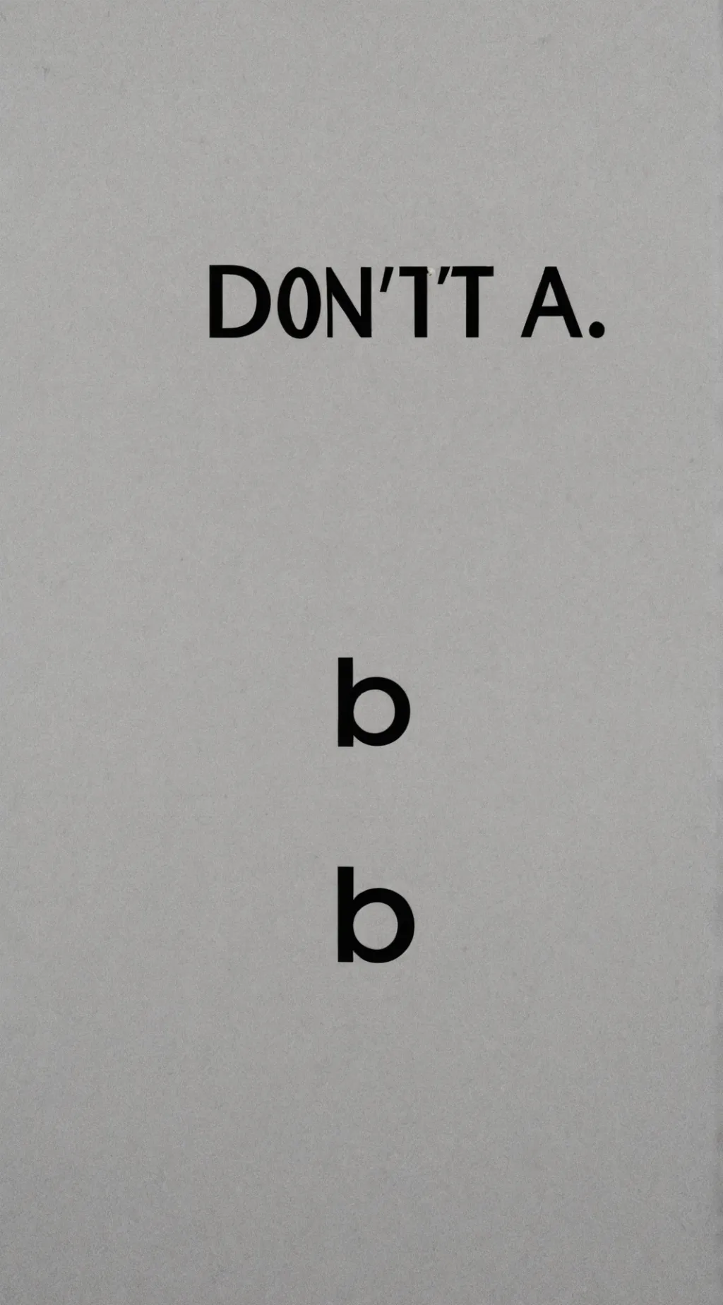 ai character: dont say a b c background