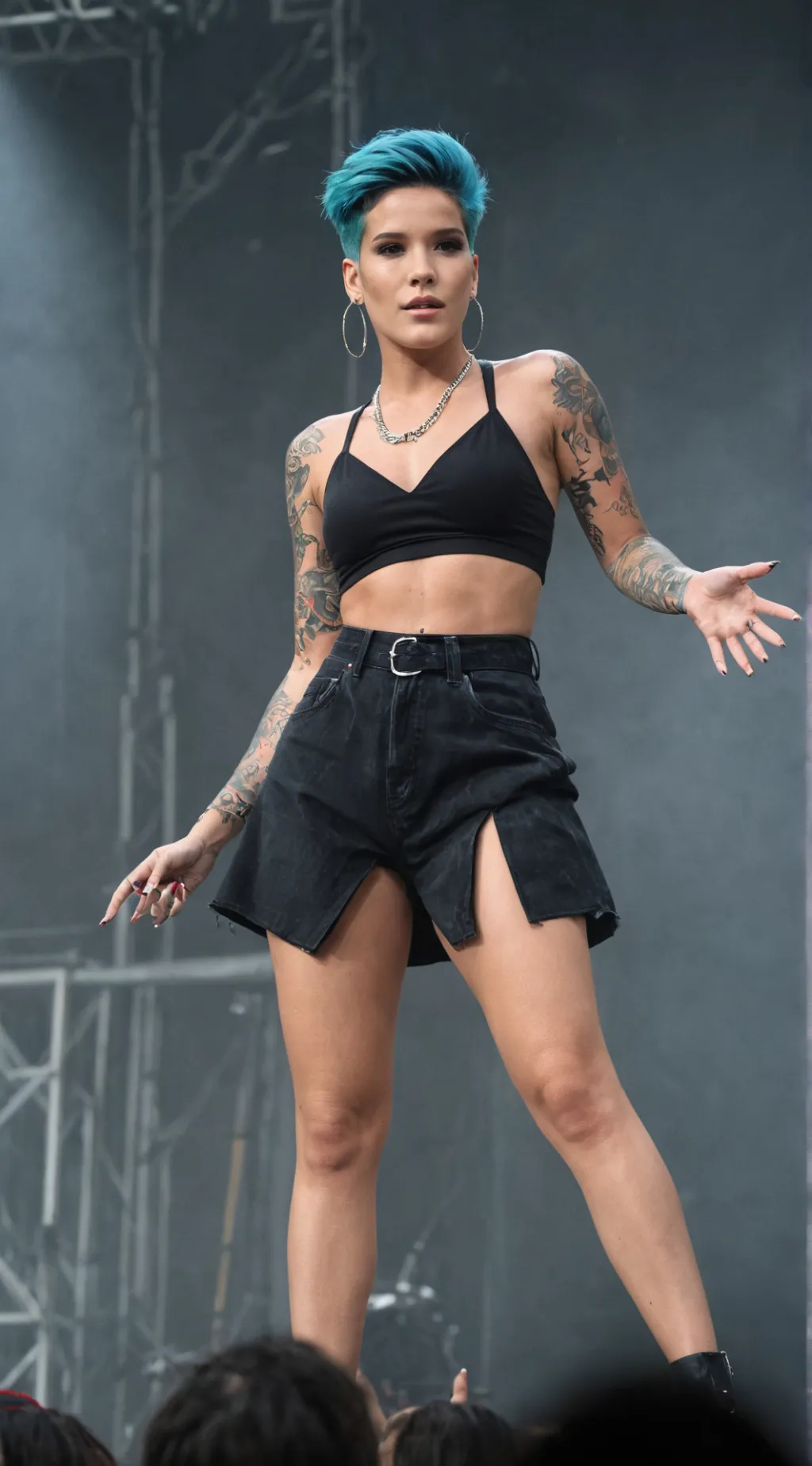 ai character: Halsey background