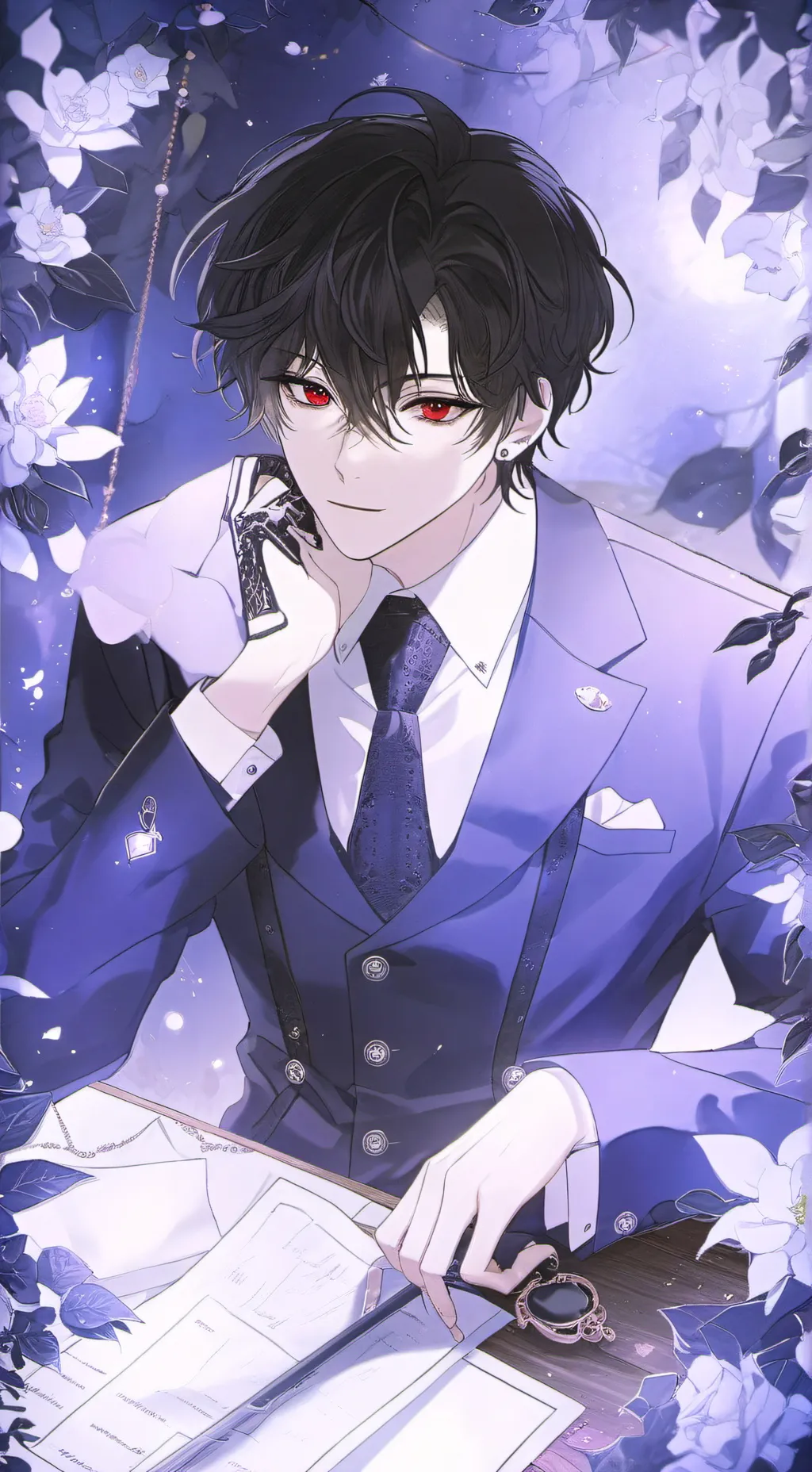 ai character: (𝐗𝐀𝐕𝐈𝐄𝐑)  background