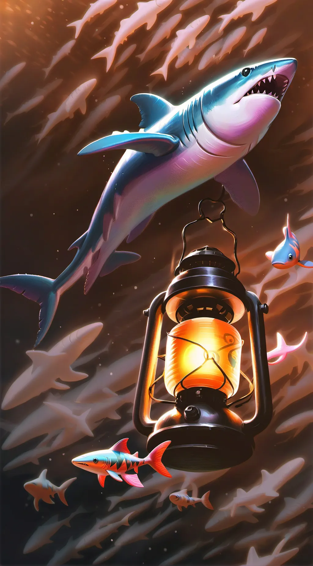 ai character: Someone Fishy Ocs background