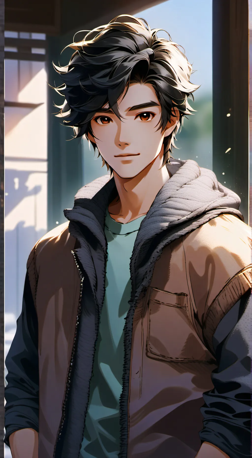 ai character: blind date background