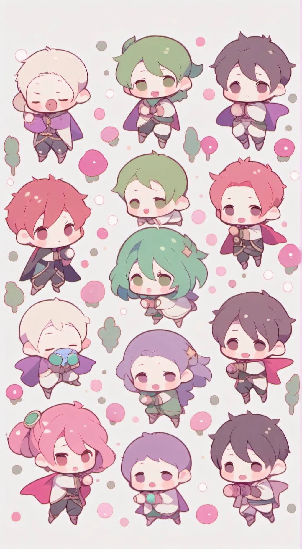 ai character: Bacteria babies! background