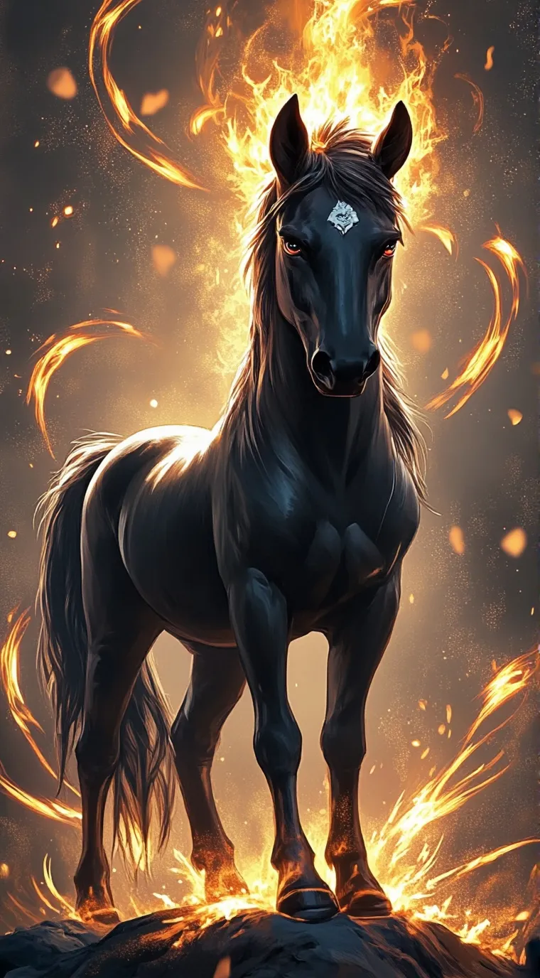 ai character: the horse background