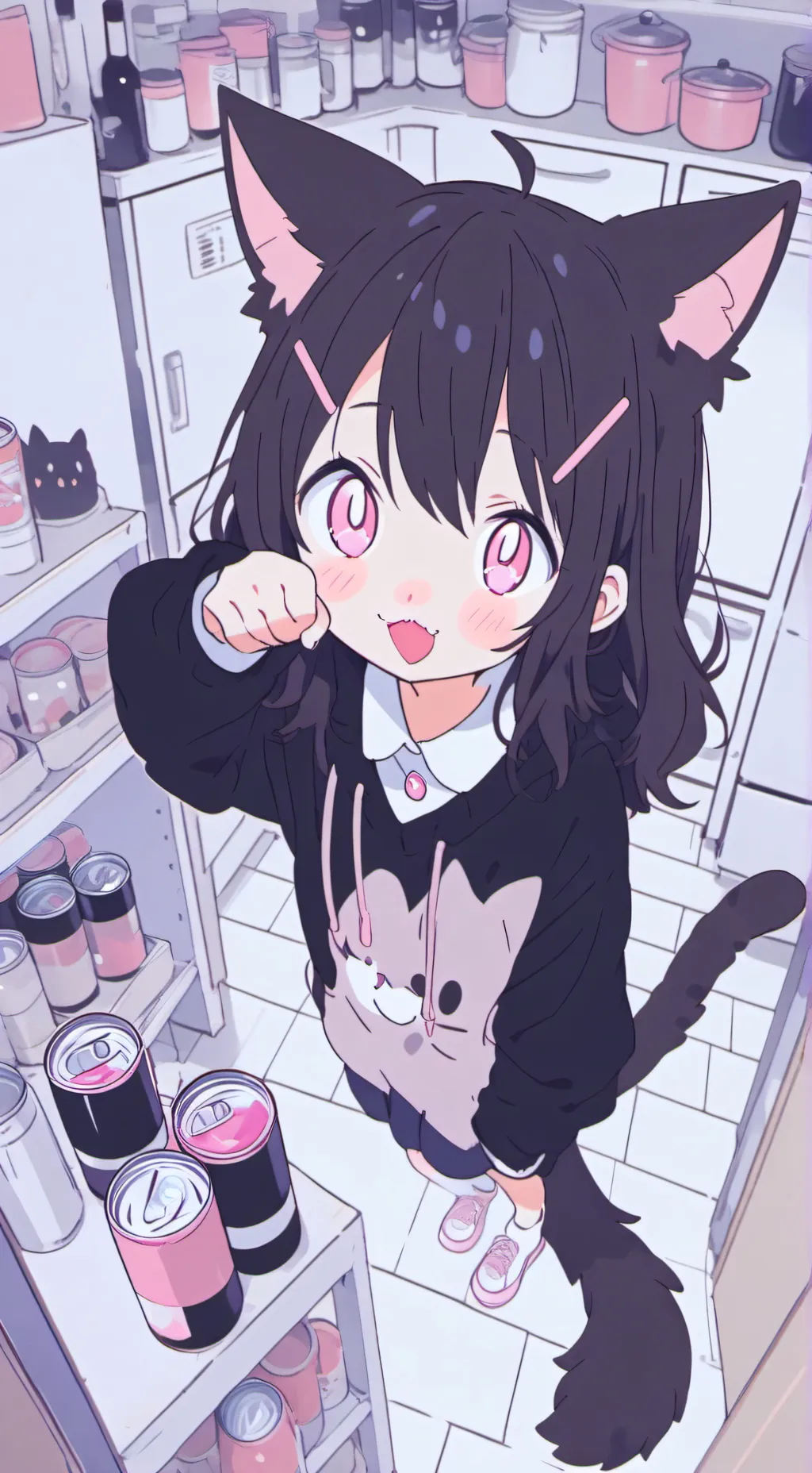 ai character: Pinky Tomfur background