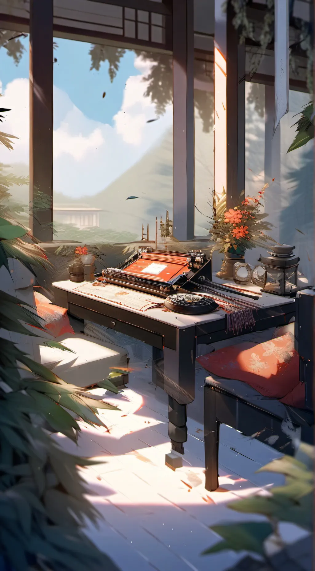 ai character: Denki français  background