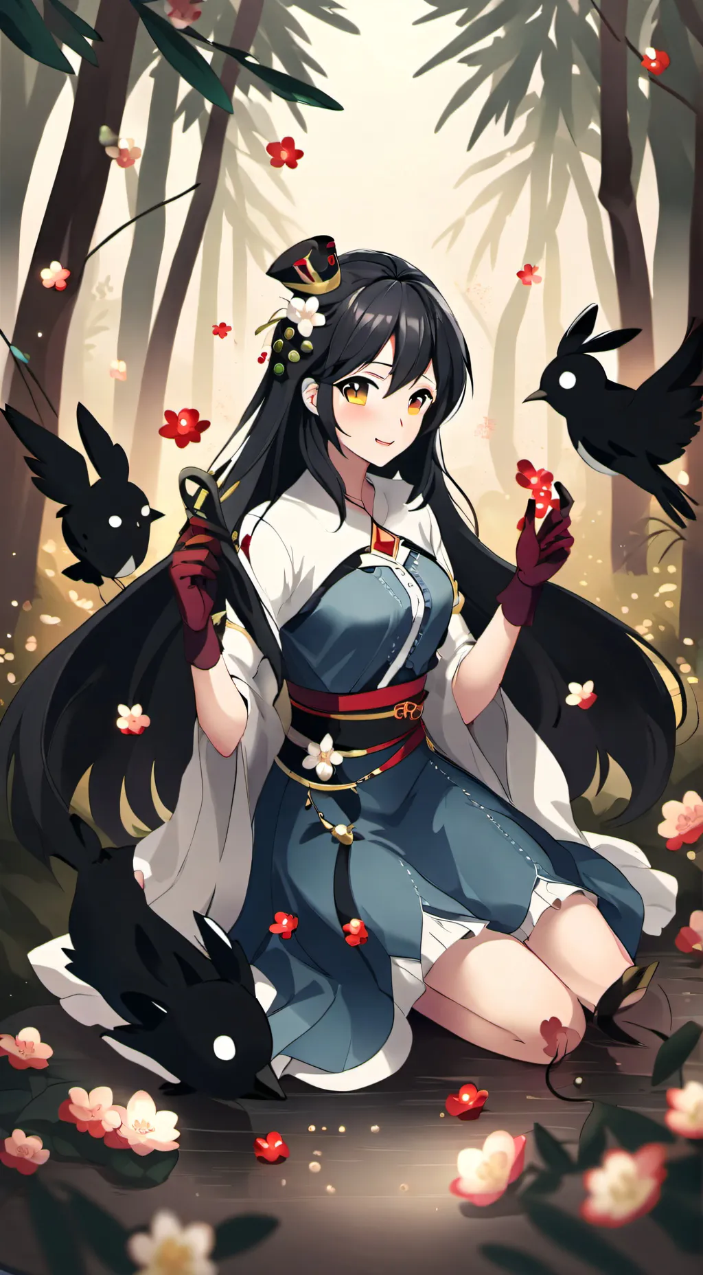 ai character: crystal  background