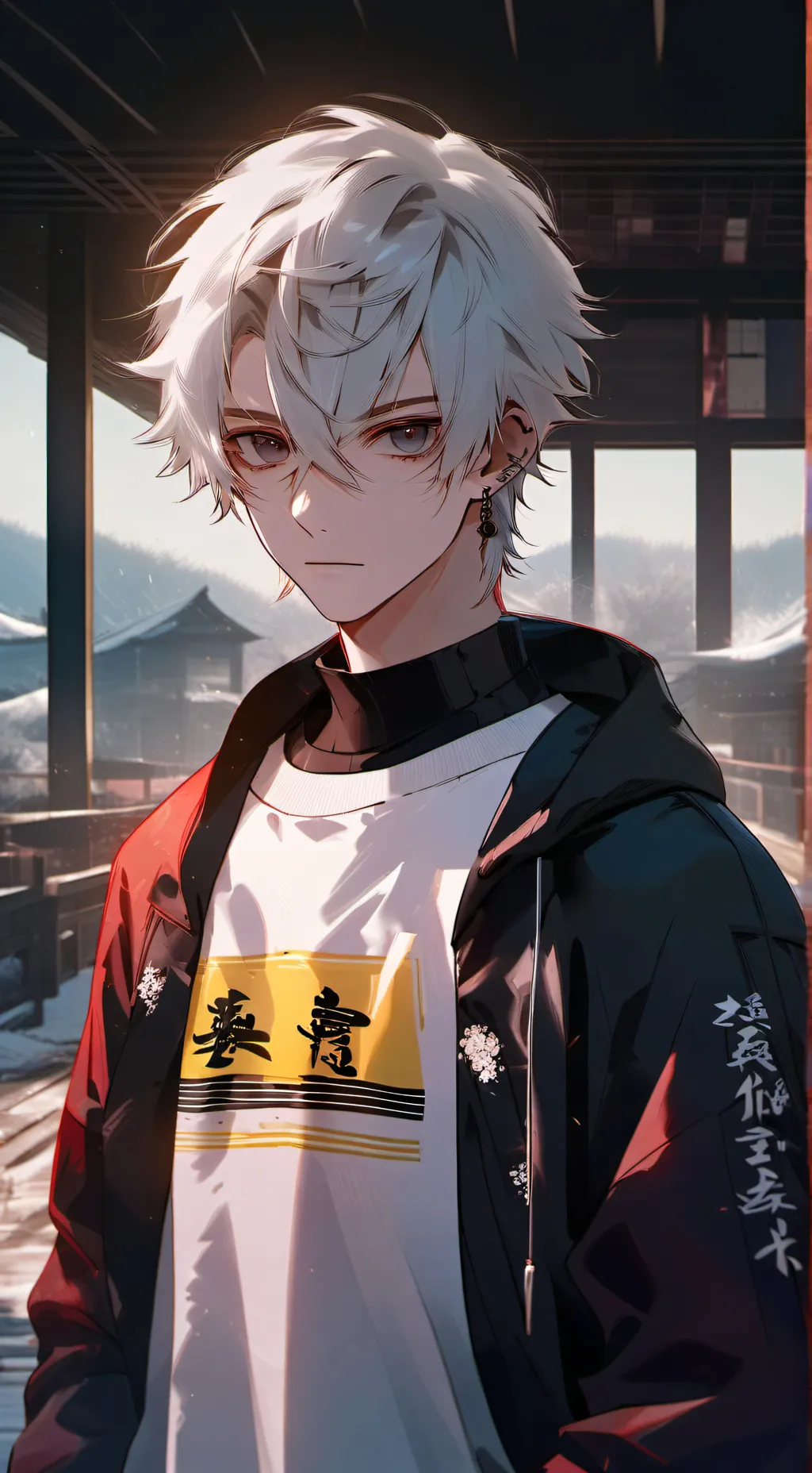 ai character: Sai x genos  background