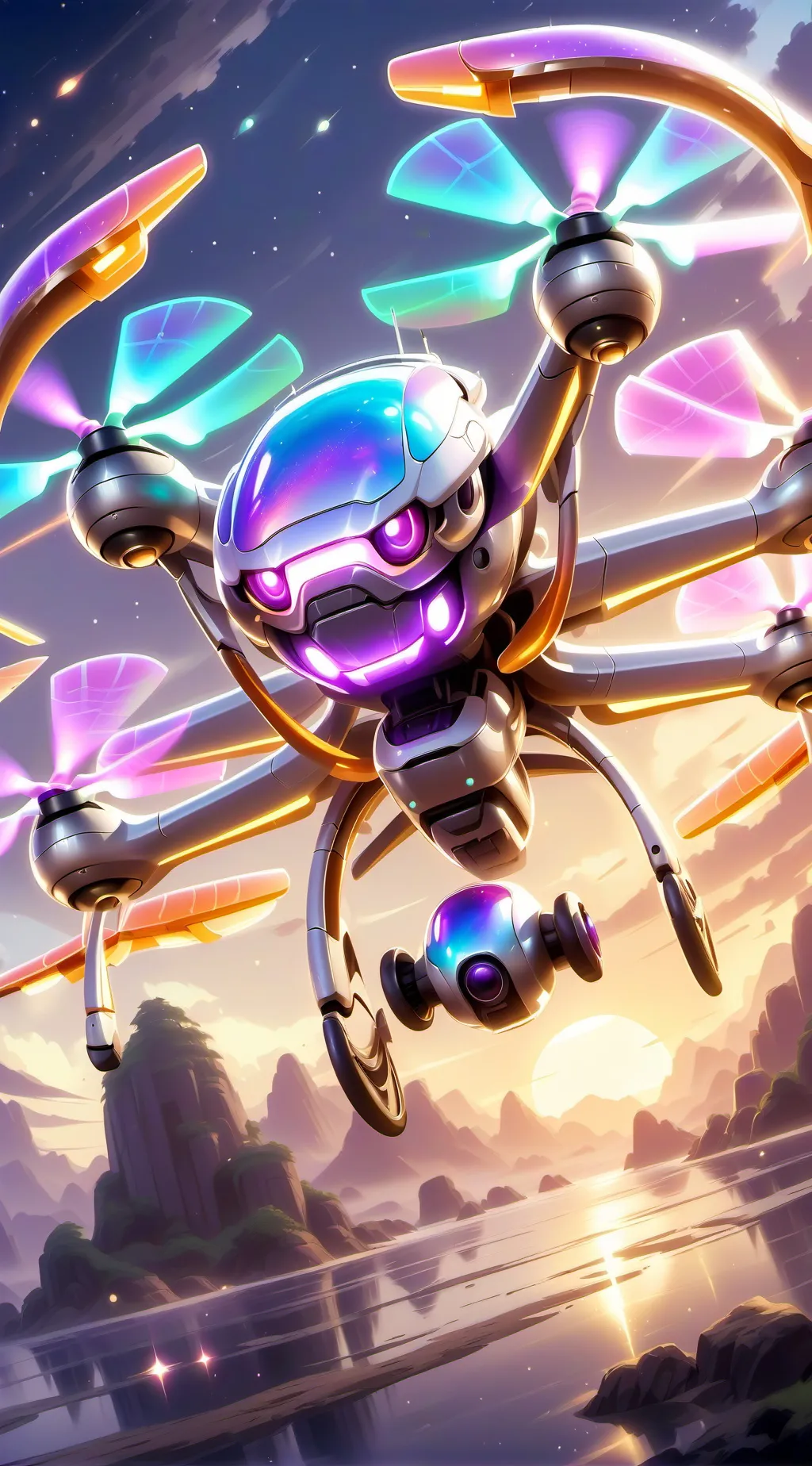 ai character: God uzi v.ore????? background